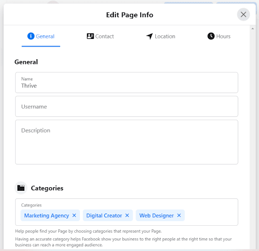 Add business details