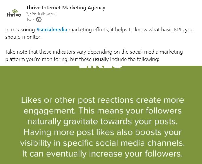 Thrive LinkedIn Post