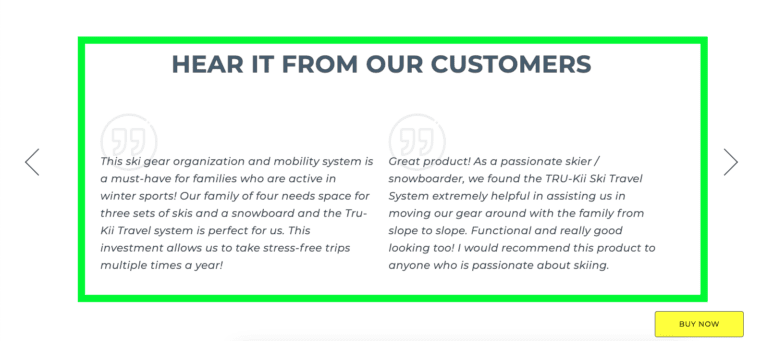 skiing equipment vendor company review